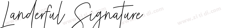 Landerful Signature字体转换